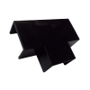 Black 25mm x 16mm Flat Tee (Each)