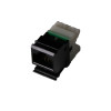 CMW Ltd MX5-F01 | Siemon Flat MAX Cat5e Outlet Black
