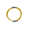 0.5m SC to SC Duplex OS2 Singlemode Yellow Fibre Optic Patch Cable with 3mm Jacket