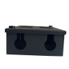 Algar  8 Way POD / GOP (Grid Outlet Position) Box60mm Deep 2 x 25mm Entry - Black Each