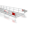 Pemsa Rejiband Rapide 450mm Wide x 100mm Deep Wire Basket Tray 3m Length Electrogalvanised