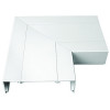 Dietzel Univolt PVC Starline 3 Compartment Square Dado Flat Bend White