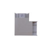 Dietzel Univolt PVC Starline 3 Compartment Square Dado Flat Bend White