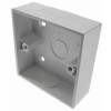 Dietzel Univolt LSF Single Gang Square Cornered 32mm Deep Back Box With 20mm Knockout