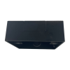 Univolt SFB 1/32 BK 32mm Single Gang LSF Back Box Black