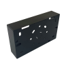 Univolt SFB 2/44 BK 44mm Double Gang LSF Back Box Black