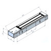 Unmonitored Mini maglock with Z&L bracket 12v
