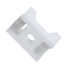 Natural Saddle Screw Mounted Cabletie Bases (Small) (Bag/100)