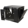 Kauden  8U 310mm D 10 inch SOHO Matrix Premium Wall Mount Cabinet with Glass Door - Black