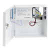 12Vdc 1 amp power supply unit in lockable hinged cabinet. LED indicators. Backup battery facility - battery not included