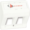 Siemon T50-02 | Siemon 2 Port Angled 50mm x 50mm Adaptor White