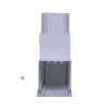 Marshall Tufflex PVC-U Maxi Trunking 100mm x 100mm Fabricated External Bend White