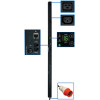 Tripp Lite PDU3XVN10G16 11kW 3-Phase Monitored PDU, 220/230V (30 C13 & 6 C19), IEC-309 16A Red, 380/400V Input, 10ft Cord, 0U Vertical