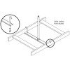 Tripp Lite SRLCNTRSPPT12 Ceiling Center Support Kit for 12 in. Cable Runway, Straight and 90-Degree - Hardware Included