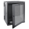 Tripp Lite SRW15USG SmartRack 15U Low-Profile Switch-Depth Wall-Mount Rack Enclosure Cabinet with Clear Acrylic Window, Hinged Back