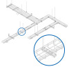 Tripp Lite SRWB6CROSSBRKT Trapeze Hanging Cross-Bracket for Wire Mesh Cable Trays, 150 mm (6 in.)