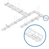 Tripp Lite SRWBDROP Cable Exit Clip/Dropout Waterfall for Wire Mesh Cable Trays, 45 mm Wide