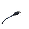CR Desk Cable Management EURO 50x25 Black USB Cable Assembly 150mm Matrix