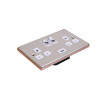 Double Gang Twin 13amp Switched Socket with 1 x USB Charger 2.1amp Polished Chrome Victorian