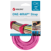 Velcro® VEL-OW64509 Pink 200mm x 20mm ONE-WRAP® Reusable Cable Ties Reel of 25