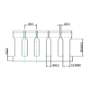 Betaduct 10000000Y 100mm Wide x 100mm High PVC Open Slot Cable Trunking 2m Length Black