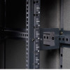 Qube 37U 600mm x 600mm Acoustic Floor Cabinet In Black with Steel Front & Steel Rear Door