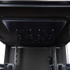Qube 47U 800mm x 1000mm Acoustic Floor Cabinet In Black with Steel Front & Steel Rear Door