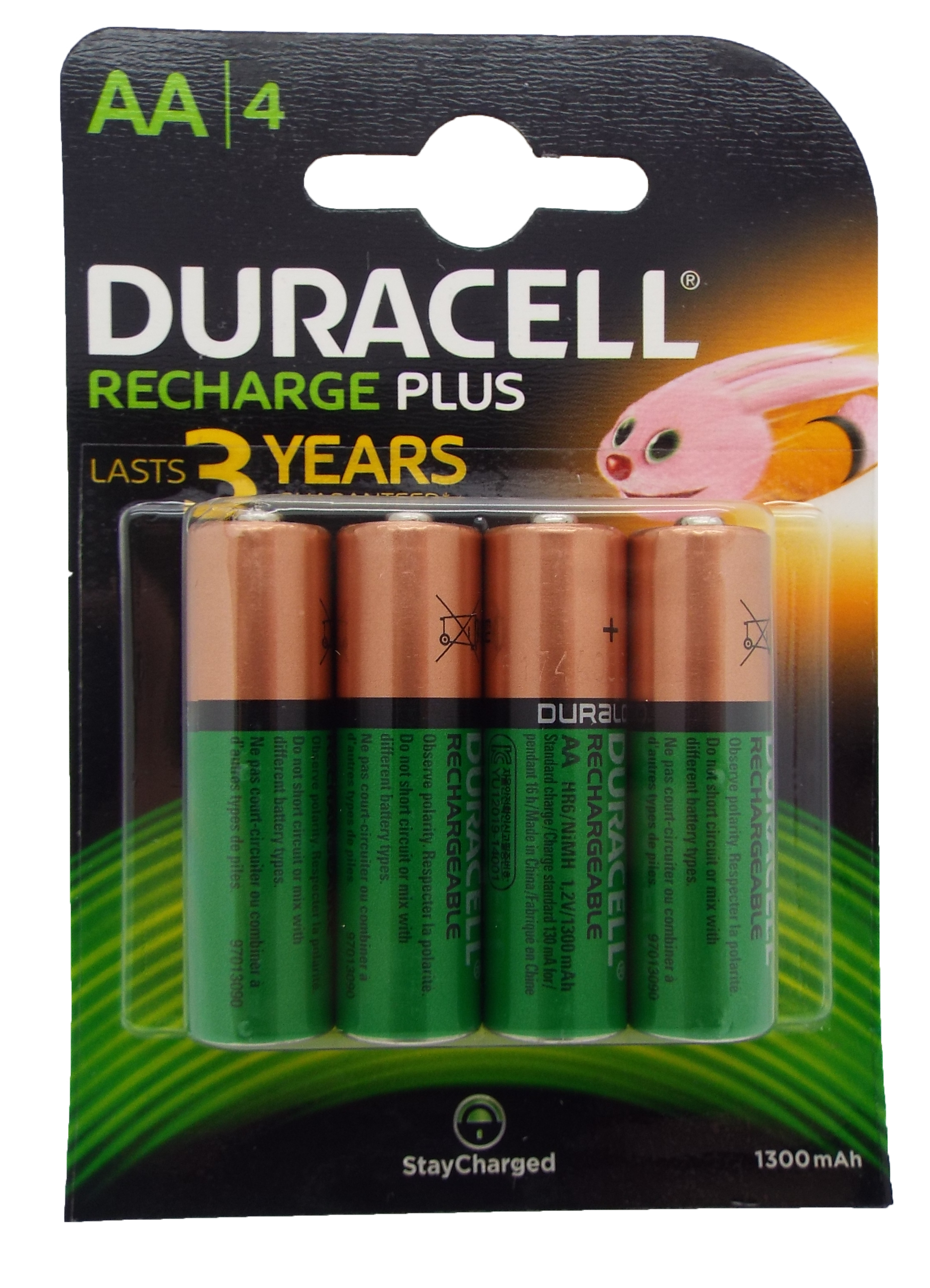 Piles Duracell Recharge Plus AA